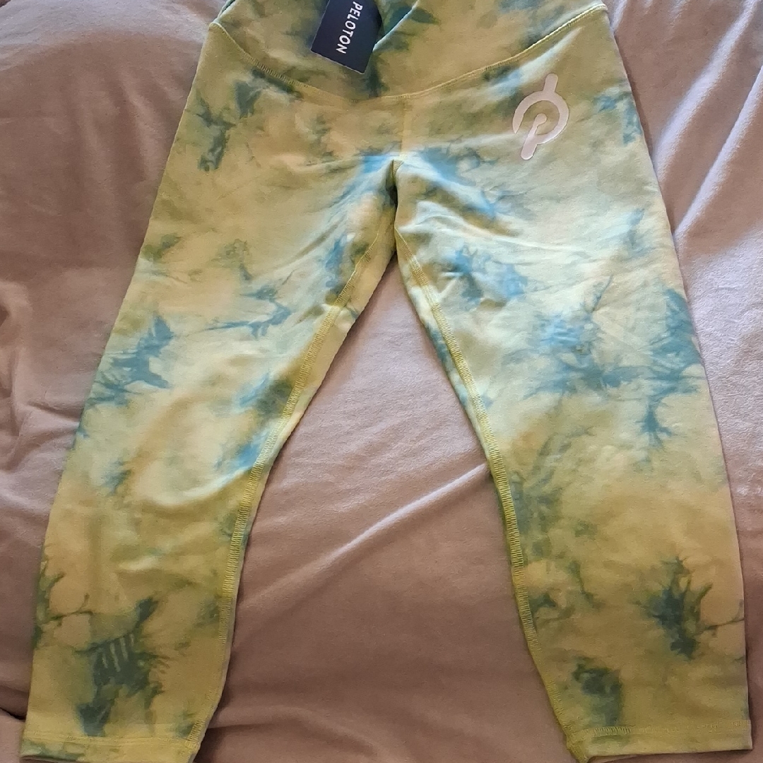 Peloton Tie-Dye Leggings - Green And Blue